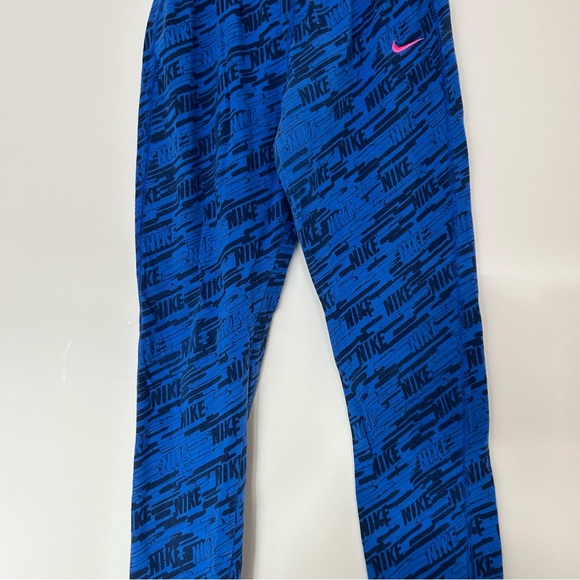 Nike Girls Logo Print Leggings - Picture 5 of 12
